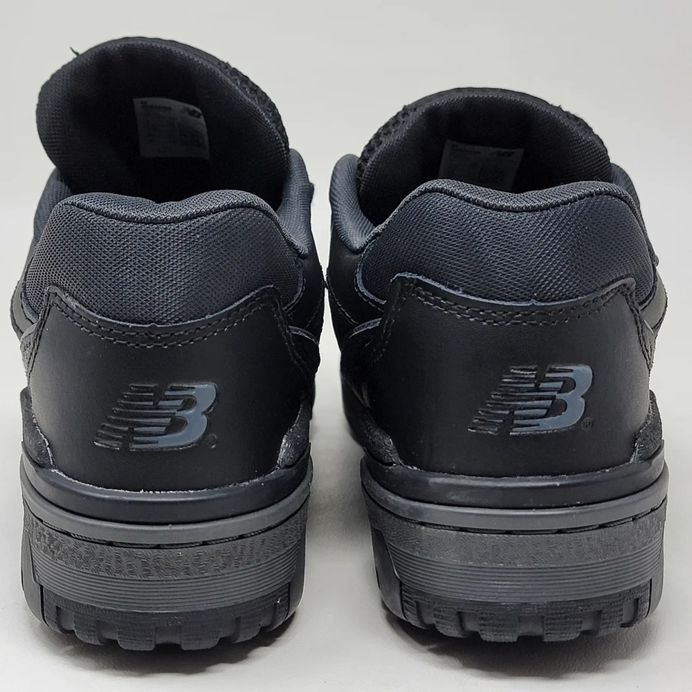New Balance 550 Men's Size 7 US Low Triple Black GS GSB550BB Shoes Sneakers New
